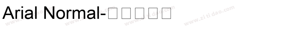 Arial Normal字体转换